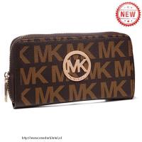 michael kors jet set continental logo groot koffie portefeuilles Tasje Kopen Online ecavk619